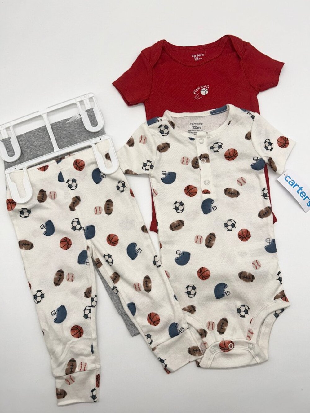 NWT Carter's Boys 12M Sports Themed 4pc Outfit Set